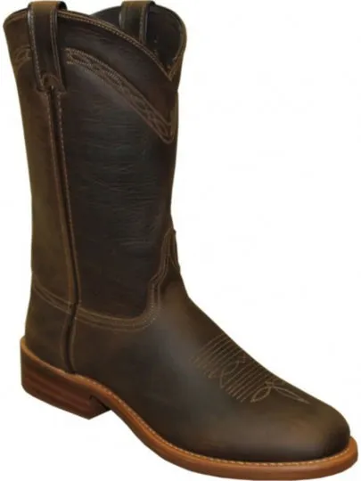 Abilene Mens 11" Brown Cowhide Cowboy Boot 6732