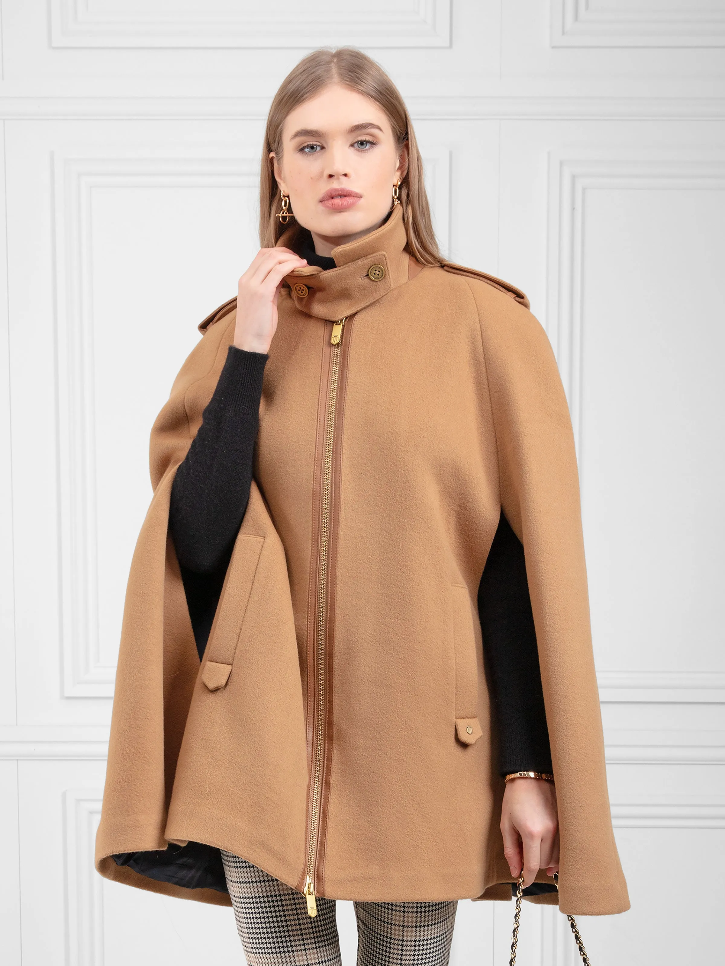 Ada Cape - Biscuit Wool