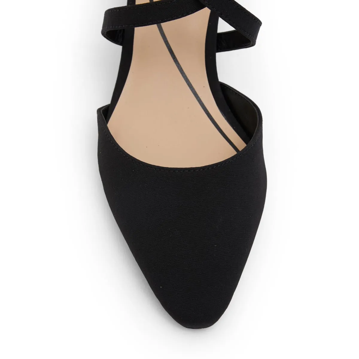 Adison Heel in Black Fabric