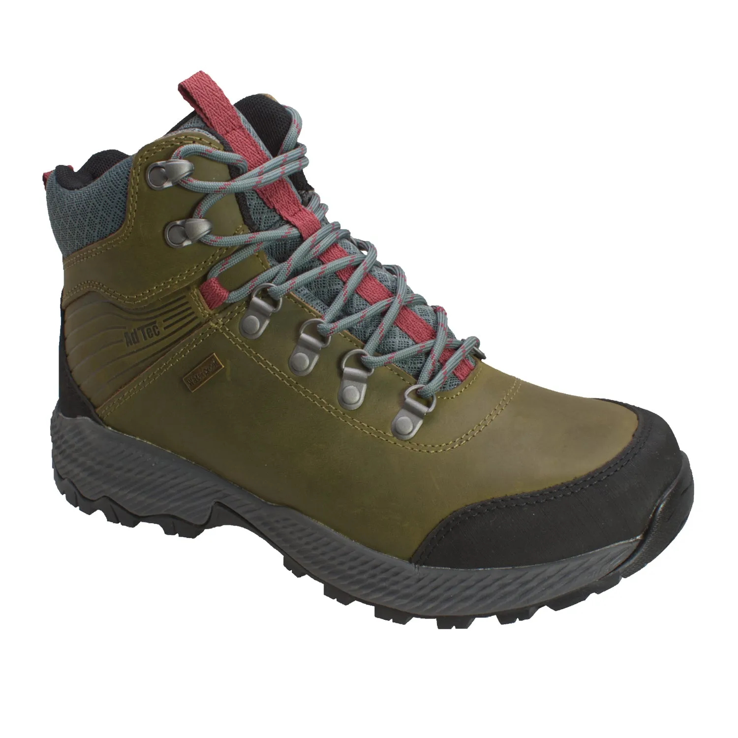 AdTec Mens 6in Waterproof Olive Work Boots