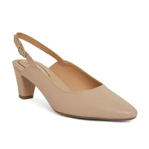 Agatha Heel in Blush Leather