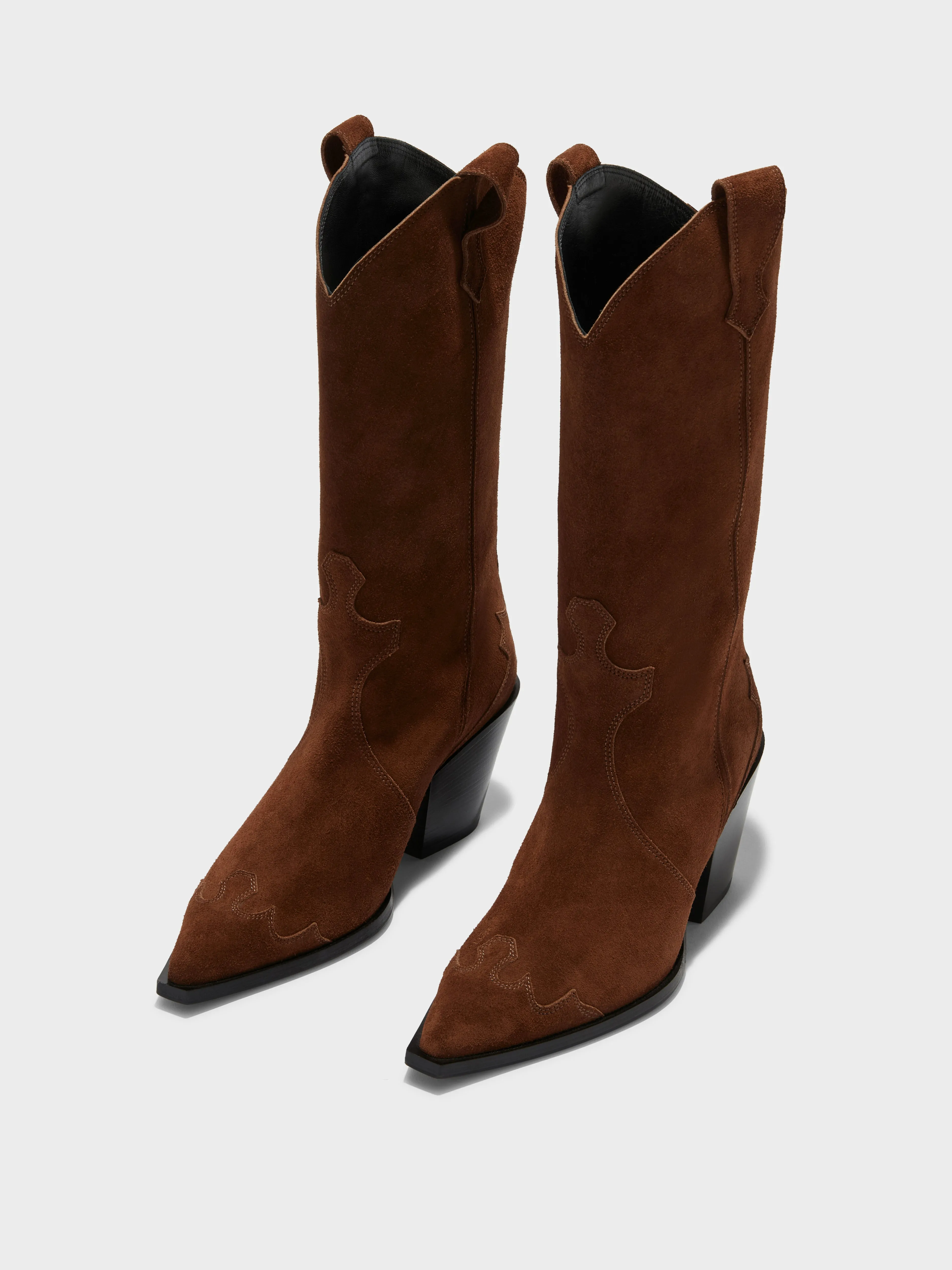 Ariel Suede Cowboy Boots