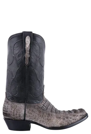 Black Jack Men's Caiman Hornback Cowboy Boots - Gray