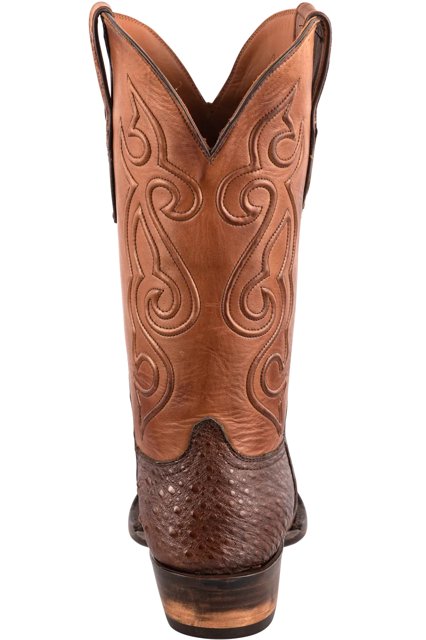 Black Jack Men's Exclusive Snapping Turtle Cowboy Boots - Brown