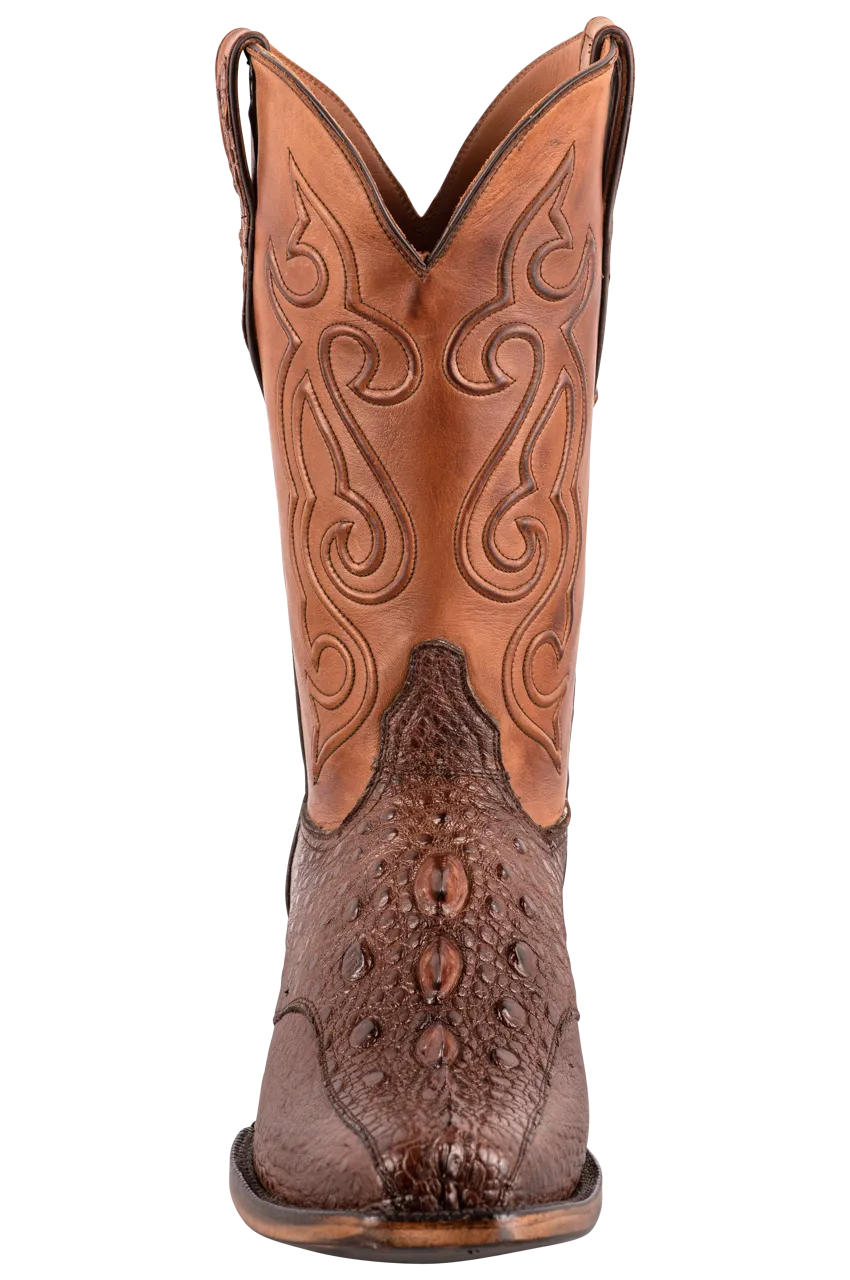 Black Jack Men's Exclusive Snapping Turtle Cowboy Boots - Brown