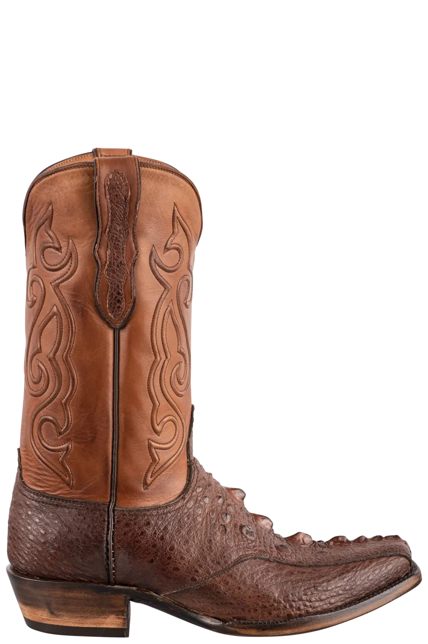 Black Jack Men's Exclusive Snapping Turtle Cowboy Boots - Brown