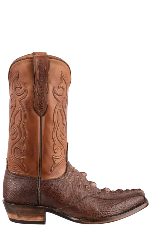 Black Jack Men's Exclusive Snapping Turtle Cowboy Boots - Brown