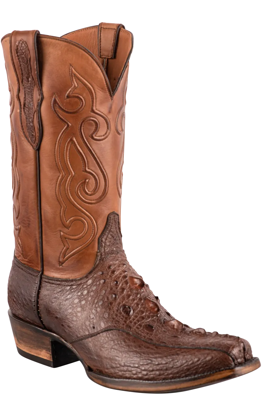 Black Jack Men's Exclusive Snapping Turtle Cowboy Boots - Brown