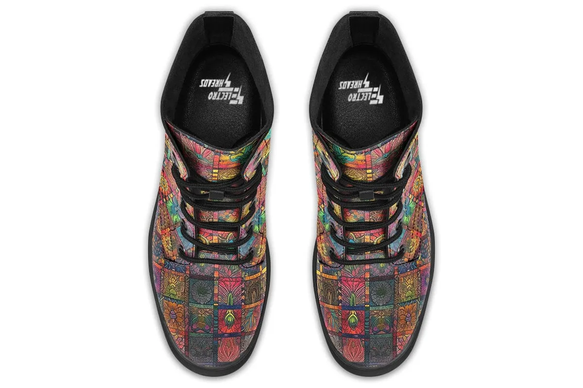 Blotter Quilt Combat Boots