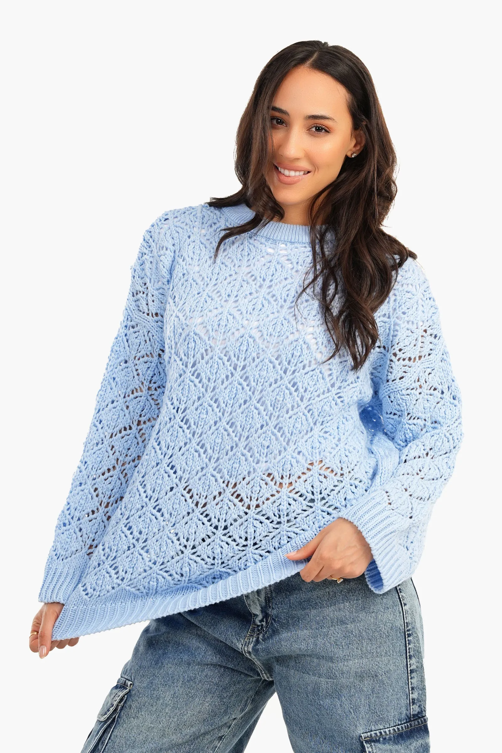 Brocade Arcylic Pullover