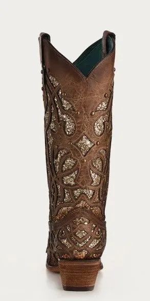 Corral C3331 Orix Boots with Gold Glitter Cowboy Boots