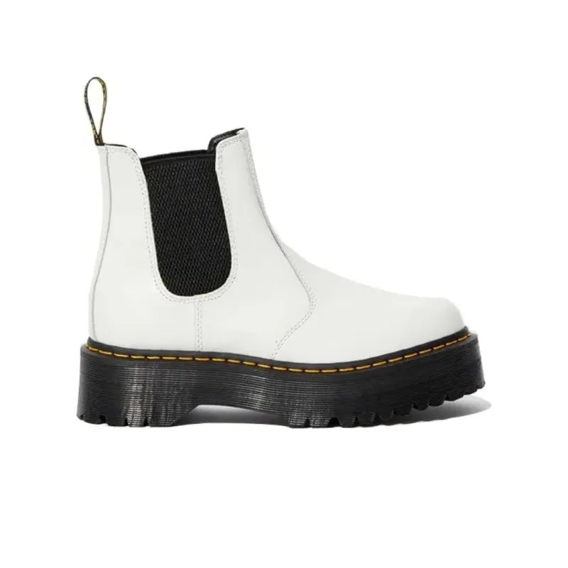 Dr. Martens Women's 2976 Quad Platform - White