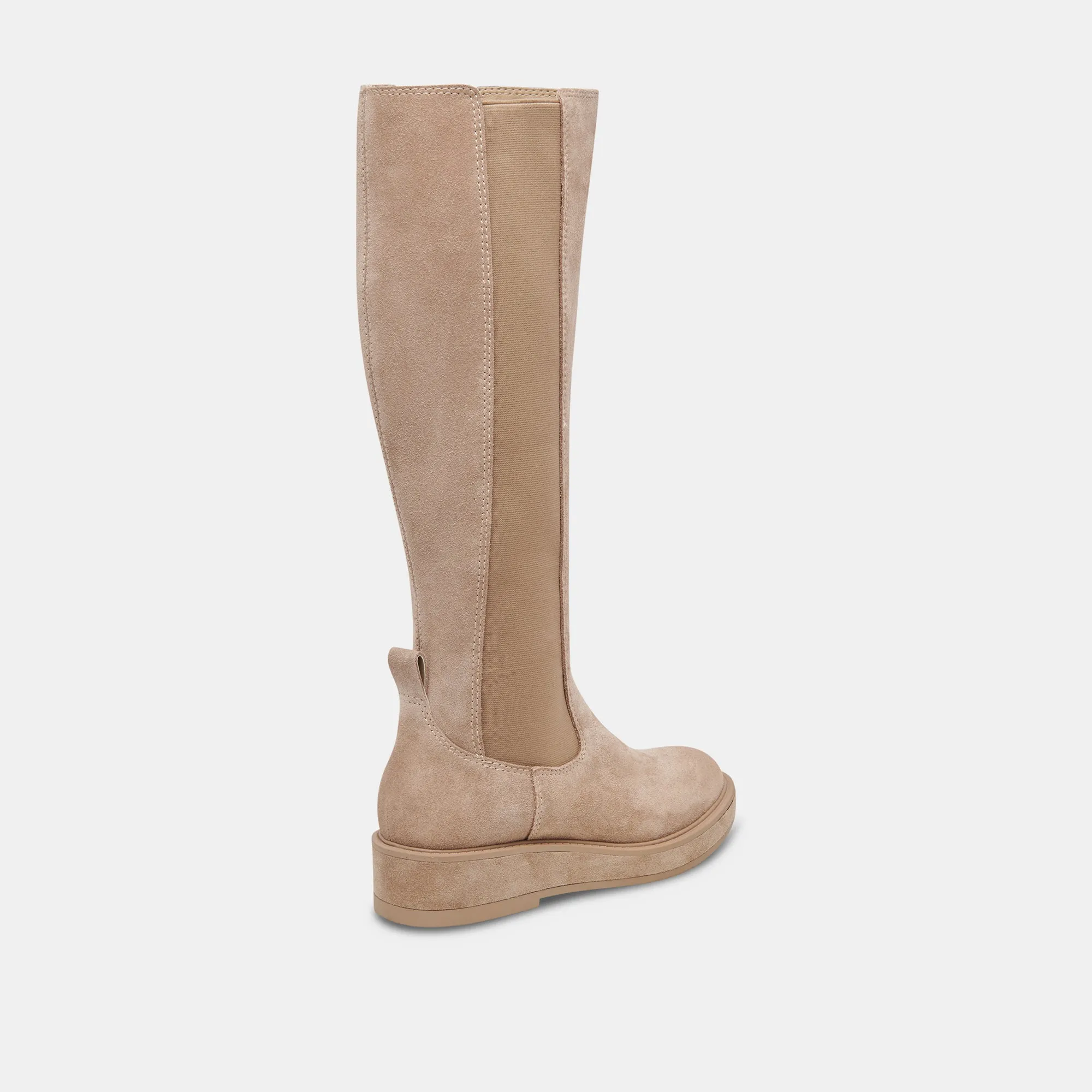 EAMON H2O WIDE CALF BOOTS ALMOND SUEDE