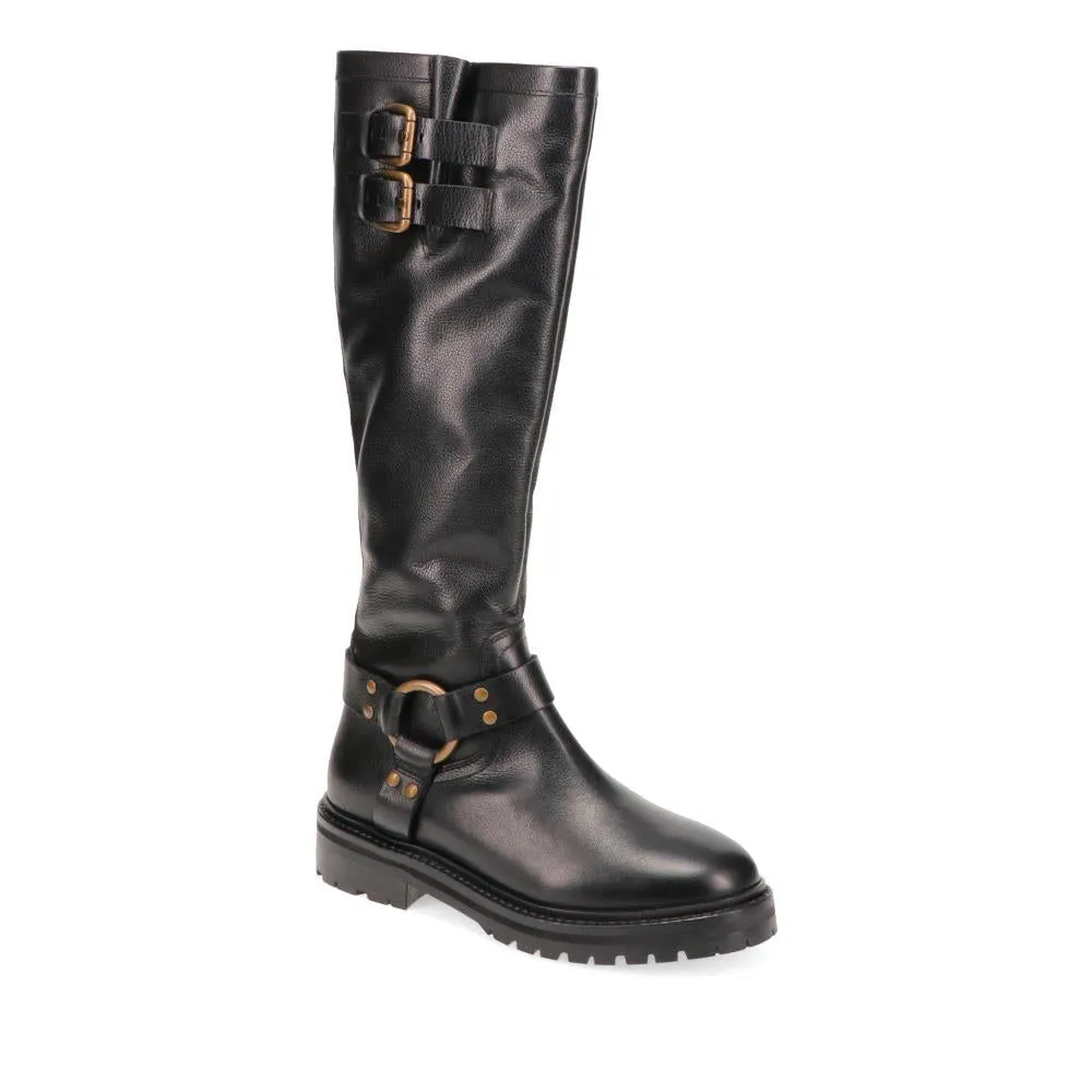 Elstree Casual Leather Long Boots - ELSTREE / 325 854