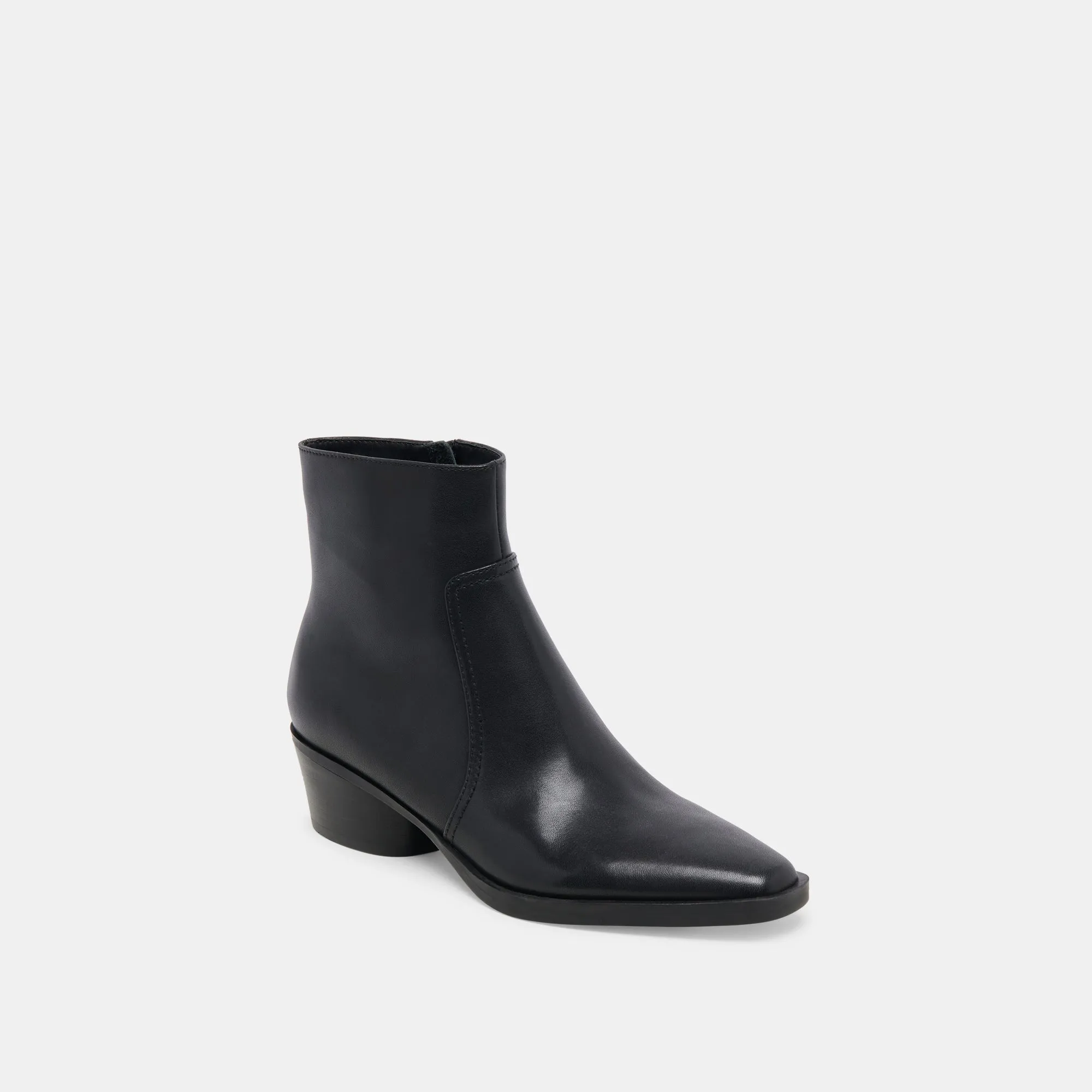 FAHARI H2O WIDE BOOTIES BLACK LEATHER