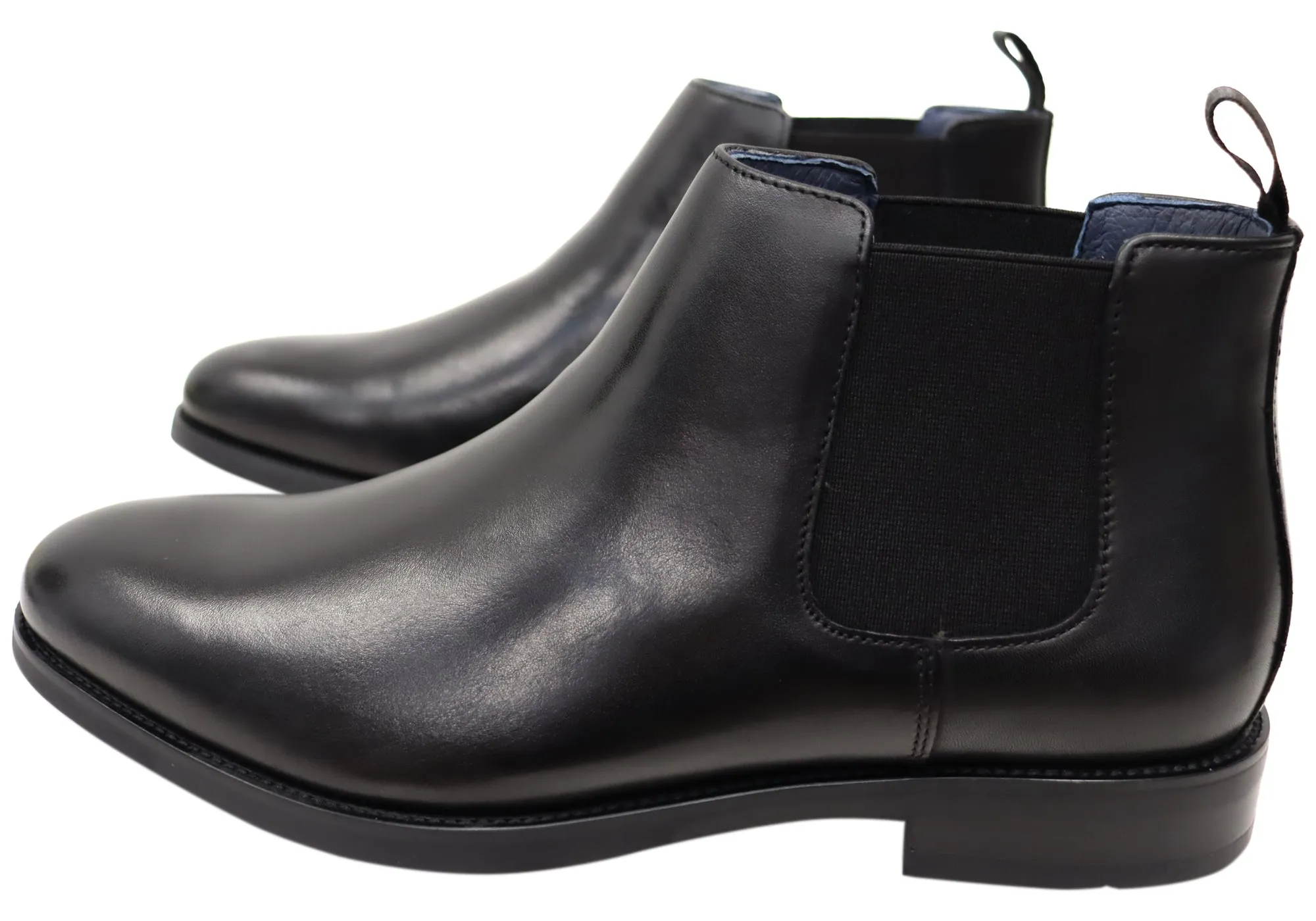 Florsheim Mens EEE Triple Wide Leather Ceduna Plain Toe Chelsea Boots