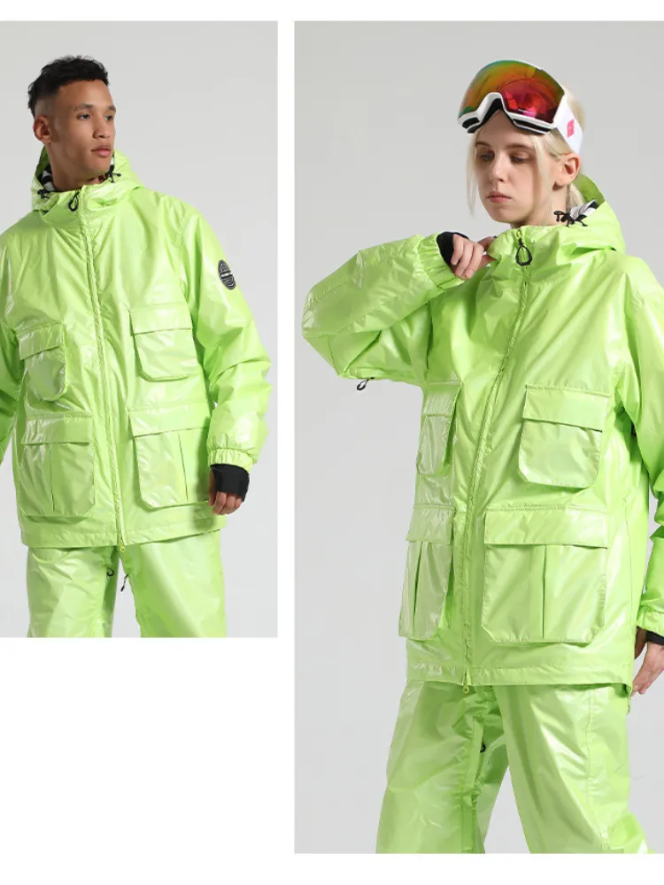 Gsou Snow Neon Holographic Snow Jacket - Women's