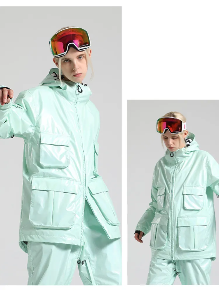 Gsou Snow Neon Holographic Snow Jacket - Women's