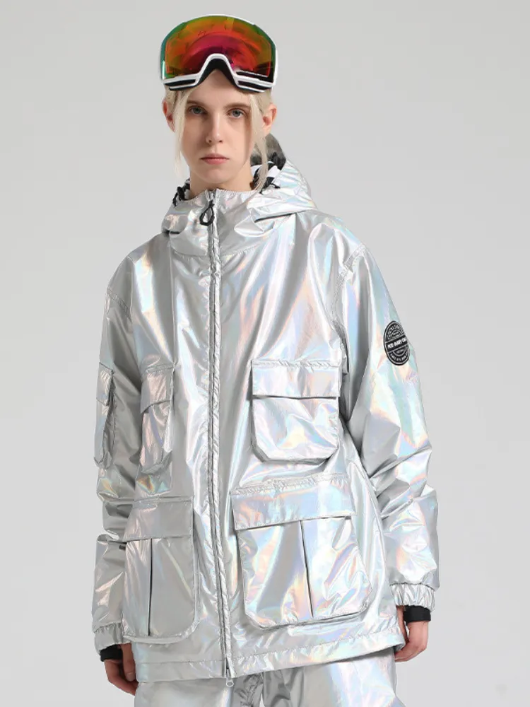 Gsou Snow Neon Holographic Snow Jacket - Women's