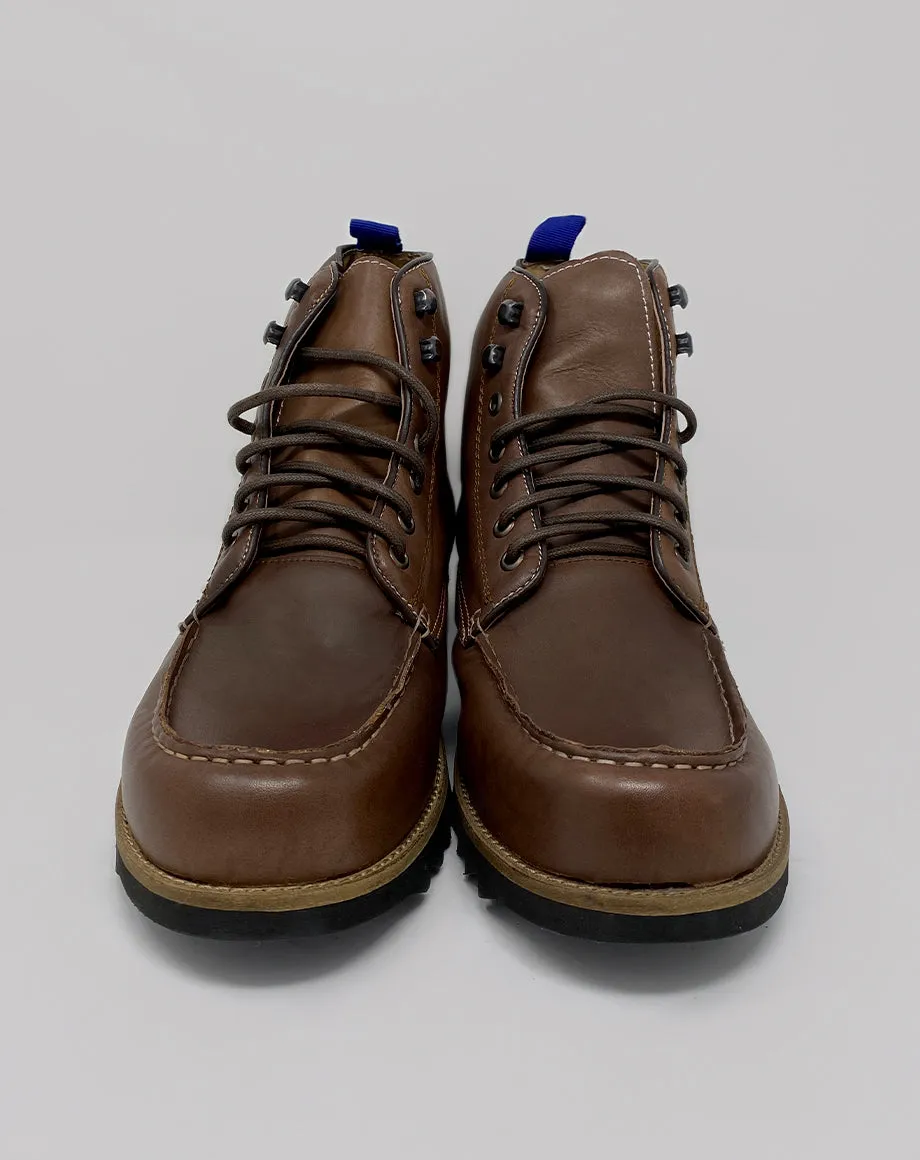 IRVINE MEN’S LEATHER WORKER BOOTS | BROWN