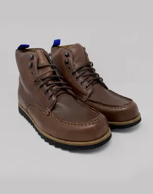 IRVINE MEN’S LEATHER WORKER BOOTS | BROWN