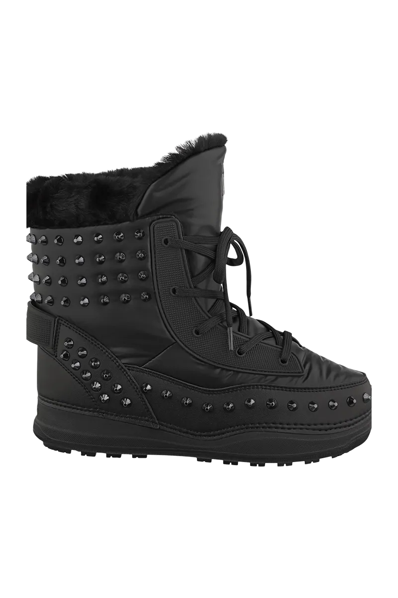 La Plagne Stud Shearling Snow Boots