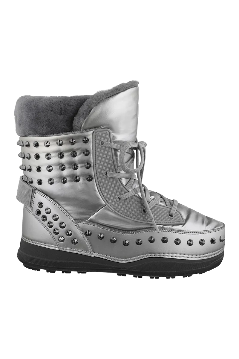 La Plagne Stud Shearling Snow Boots