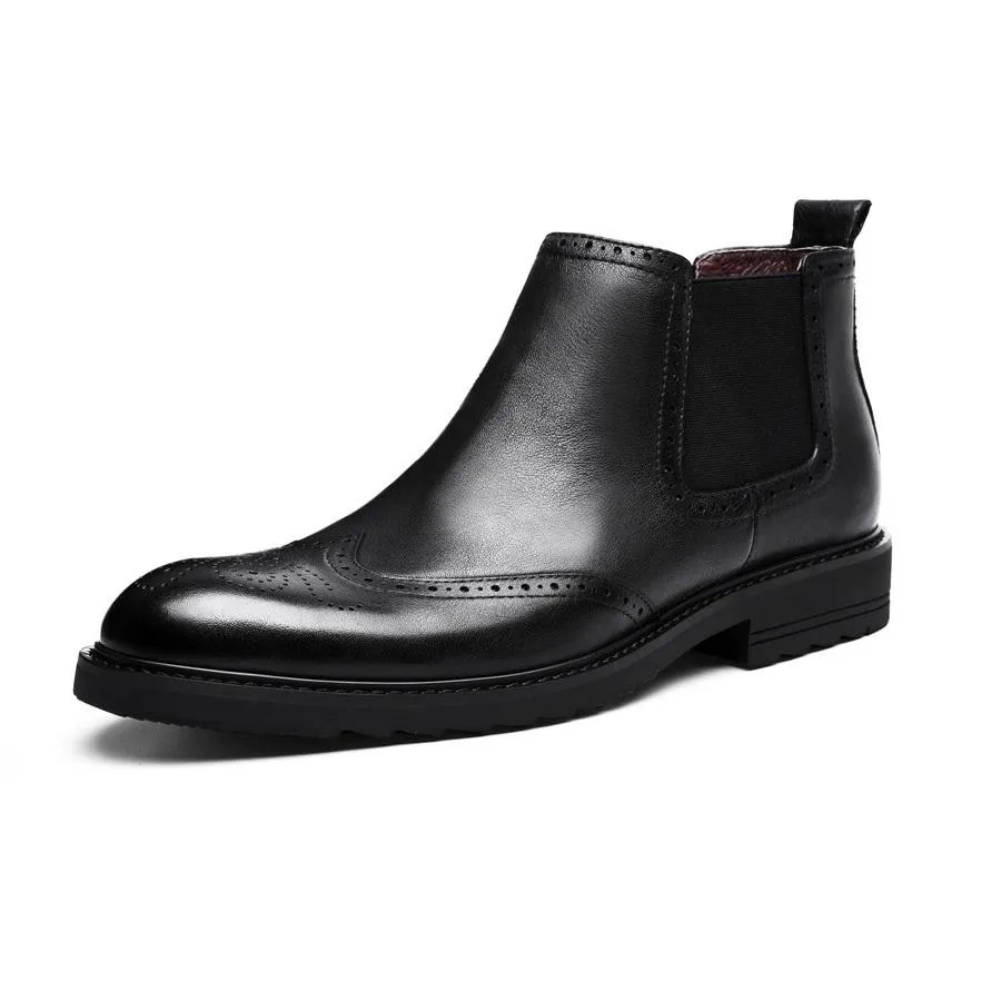 Men's Classic Brogue Chelsea Boots