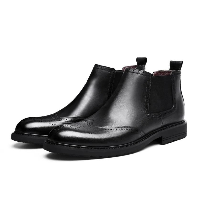 Men's Classic Brogue Chelsea Boots