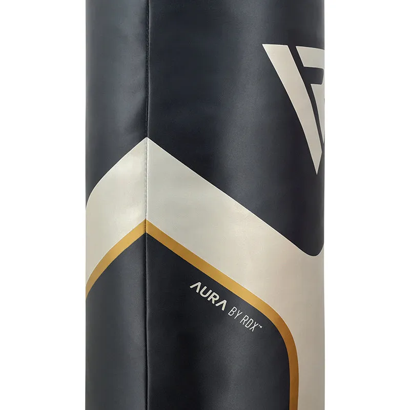 RDX T17 AURA 4ft / 5ft 2-in-1 Training Punch Bag in Pearl Black / White / Golden Set