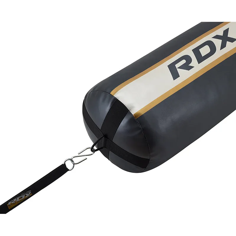 RDX T17 AURA 4ft / 5ft 2-in-1 Training Punch Bag in Pearl Black / White / Golden Set