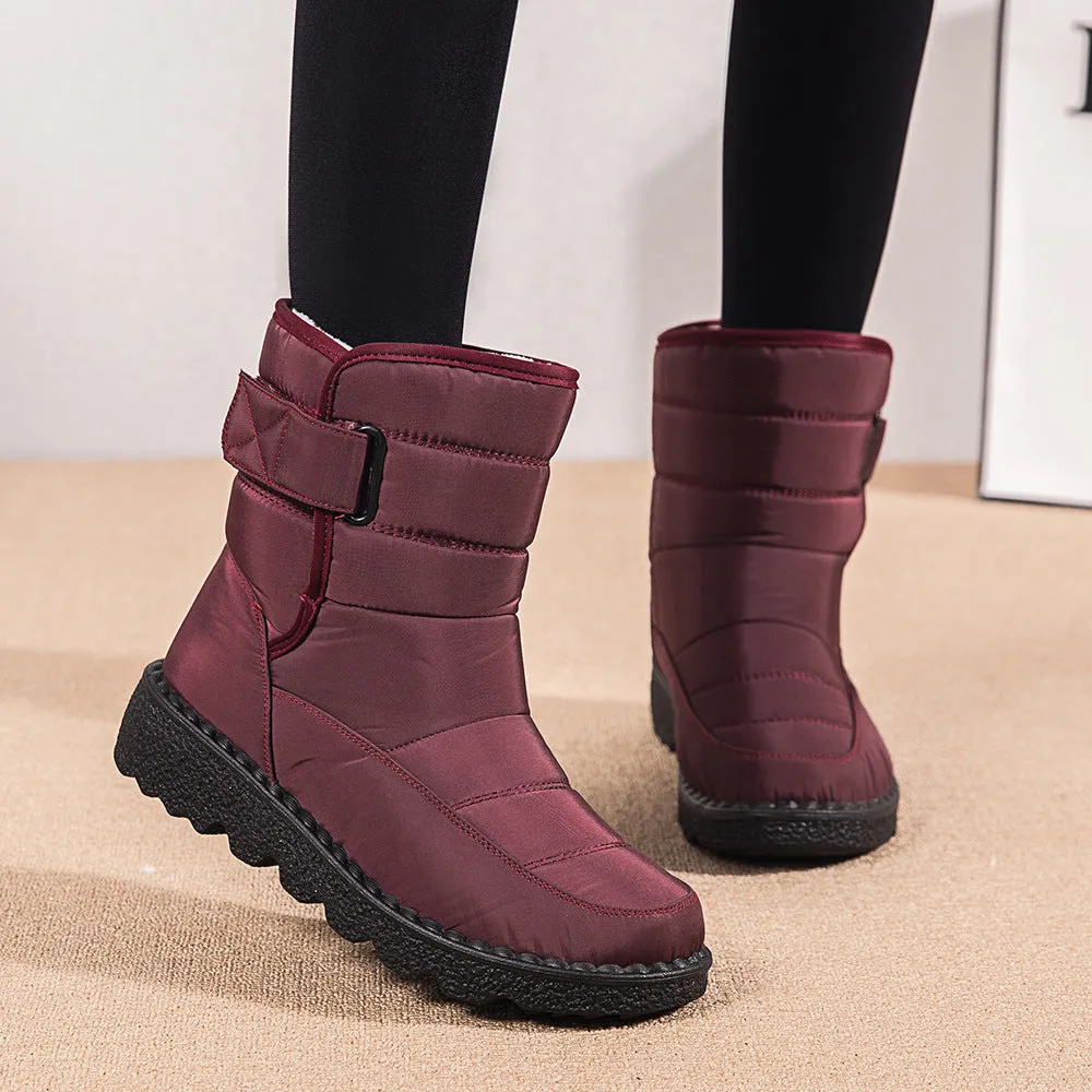 Women's Snow Boots Winter Boots Warm Lined Lace-up Boots Outdoor Non-slip Ankle Boots